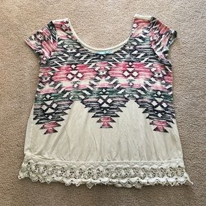 Aztec design blouse